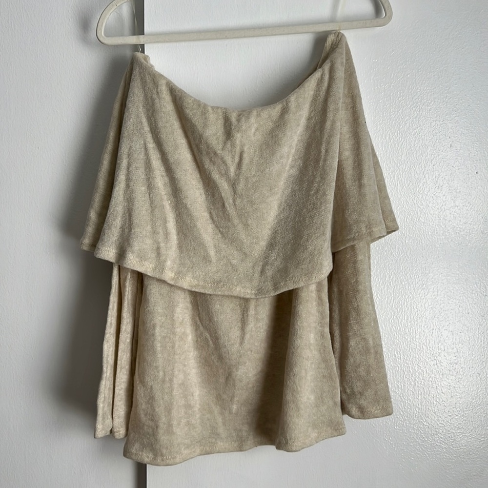 Knit off the shoulder sweater